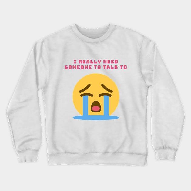 tears Crewneck Sweatshirt by Ledos